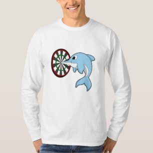 T-shirt Dauphin aux fléchettes avec Dartboard