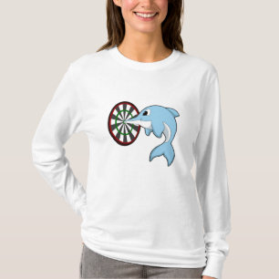 T-shirt Dauphin aux fléchettes avec Dartboard