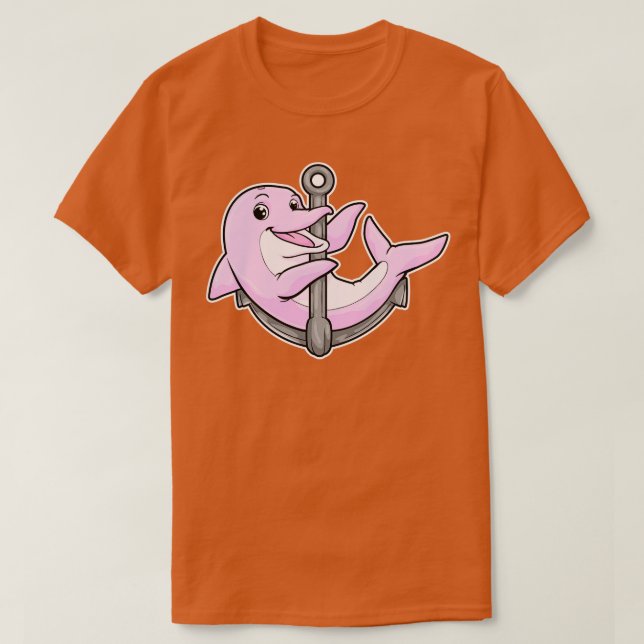 T-shirt Dauphin avec Ancre (Design devant)