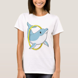 T-shirt Dauphin avec anneau