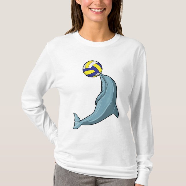 T-shirt Dauphin avec ballon de volley (Devant)