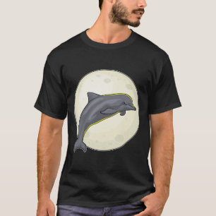 T-shirt Dauphin avec lune