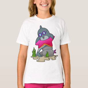 T-shirt Dauphin avec lunettes