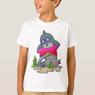 T-shirt Dauphin avec lunettes