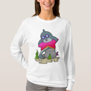 T-shirt Dauphin avec lunettes