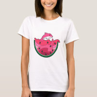 Dauphin avec pastèque