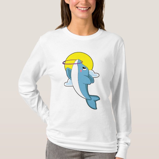 T-shirt Dauphin avec pneus Fitness (Devant)