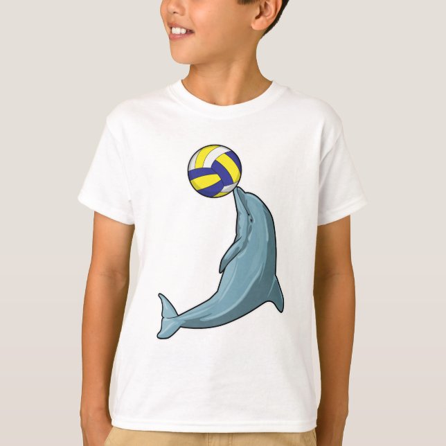 T-shirt Dauphin avec volleyball (Devant)