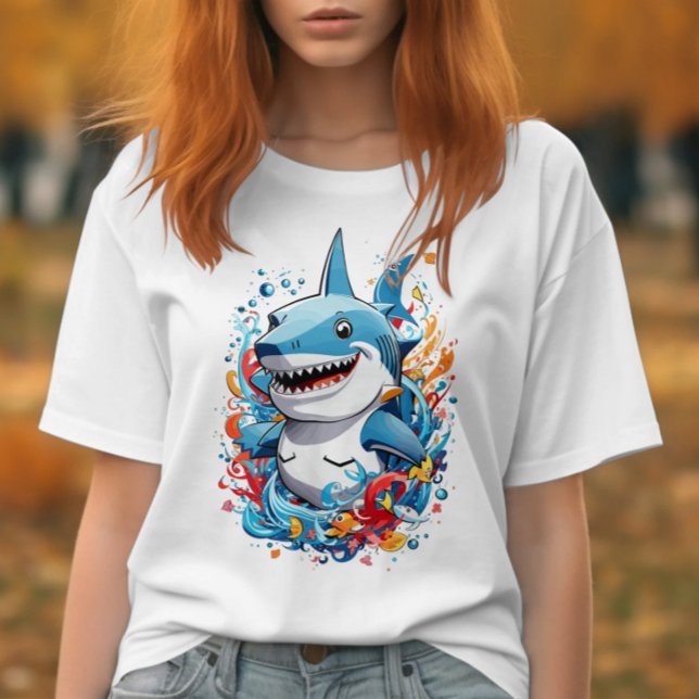 T-shirt Dauphin bleu (Créateur téléchargé)