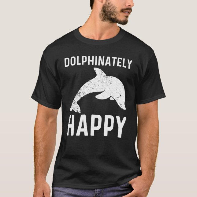 T-shirt Dauphin cool Pour Hommes Dauphin Dauphin Dauphin D (Devant)