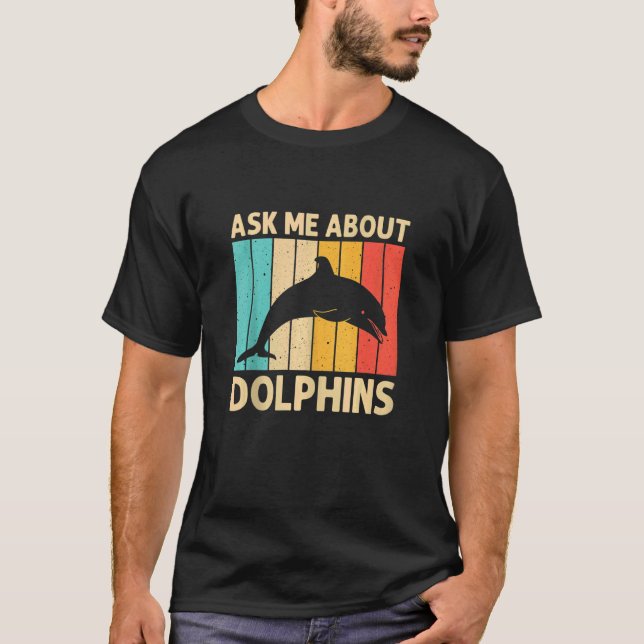 T-shirt Dauphin cool Pour Hommes Dauphins Beluga Whale S (Devant)