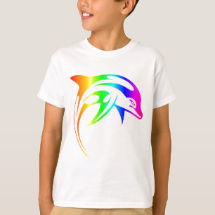 T-shirt Dauphin d'arc-en-ciel