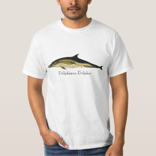 T-shirt Dauphin Delphinus Delphis, Animaux Marins Vintage