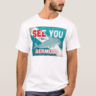 T-shirt Dauphin des Bermudes - Vintage voyage rétro