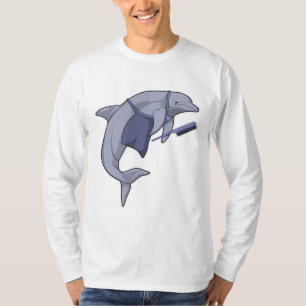 T-shirt Dauphin en coiffeur avec peigne