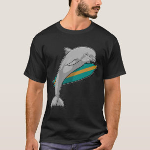 T-shirt Dauphin en surfeur avec Surfer
