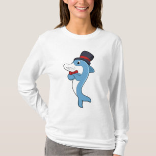 T-shirt Dauphin en tant que Gentleman avec Casquette