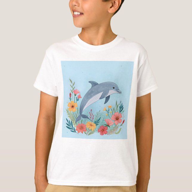 T-shirt Dauphin Floral (Devant)