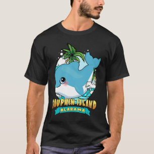 T-shirt DAUPHIN ISLAND ALABAMA Cute Baby Dolphin Beach Sou