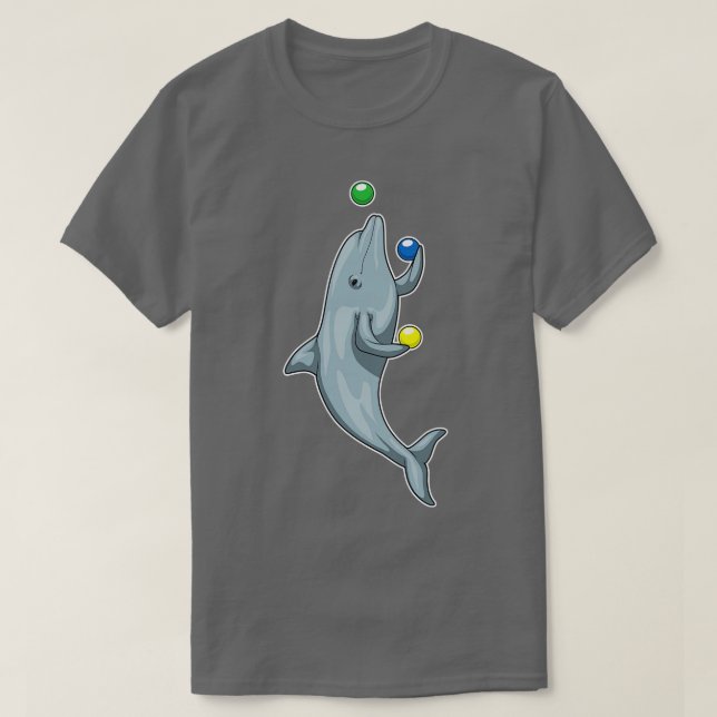 T-shirt Dauphin Juggler Juggle (Design devant)