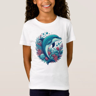 T-Shirt Dauphin marin/côtier mignon