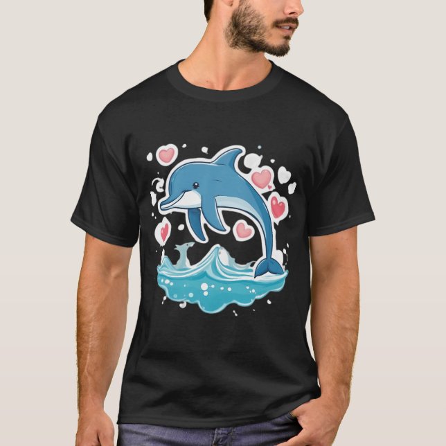 T-shirt Dauphin mignon (Devant)