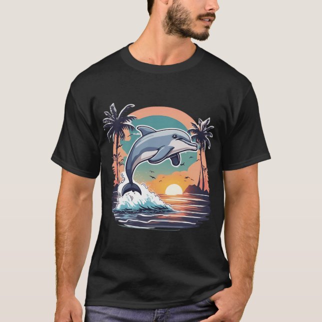 T-shirt Dauphin mignon (Devant)