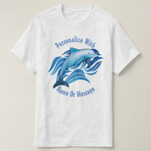 T-shirt Dauphin océanique PERSONNALISÉ