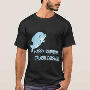 T-shirt dauphin pour filles, jeunes filles dauphin
