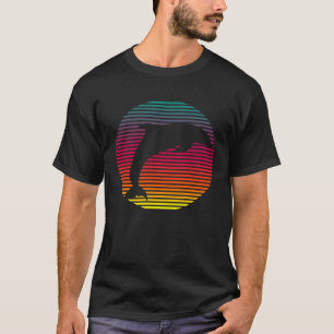 T-shirt Dauphin rétro