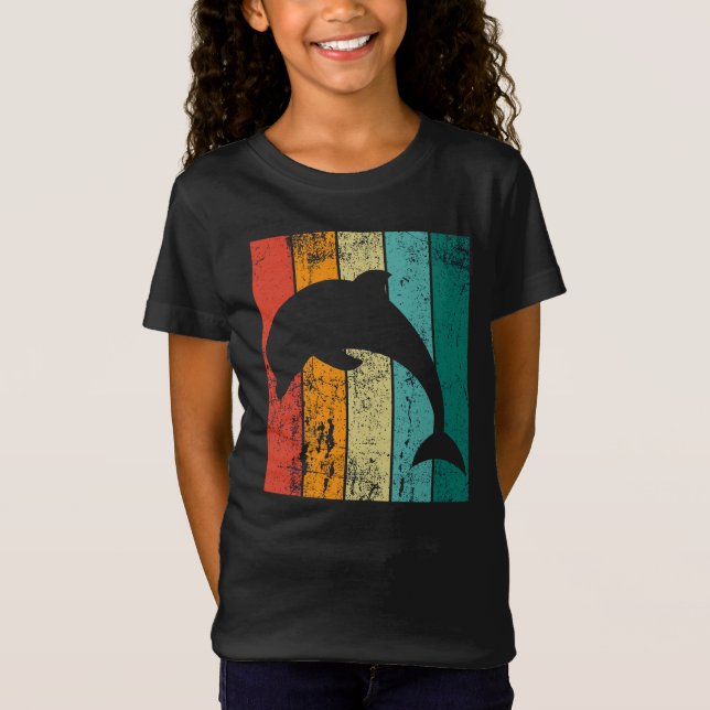 T-Shirt Dauphin rétro (Devant)