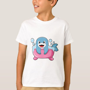 T-shirt Dauphin sur baignoire