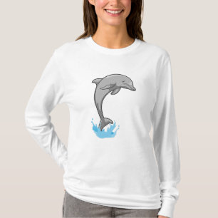 T-shirt Dauphin sur l'eau