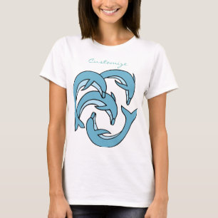 T-shirt Dauphins bleus entourant Thunder_Cove