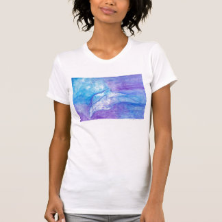 T-shirt Dauphins dans le bleu