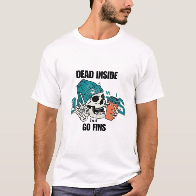 T-shirt Dauphins de football des dauphins de Miami (Devant)