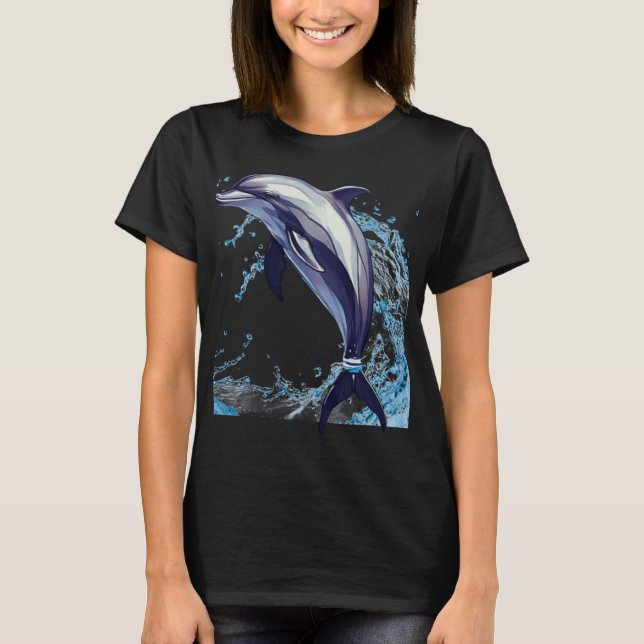 T-shirt dauphins mignons (Devant)