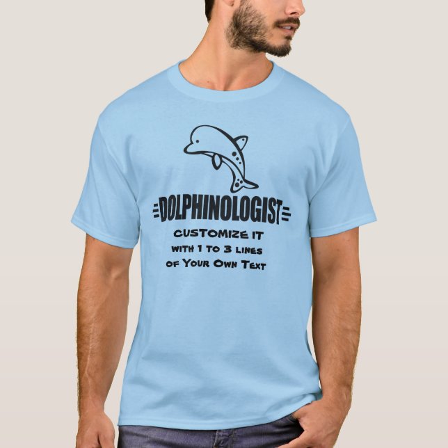 T-shirt Dauphins personnalisés amusants (Devant)