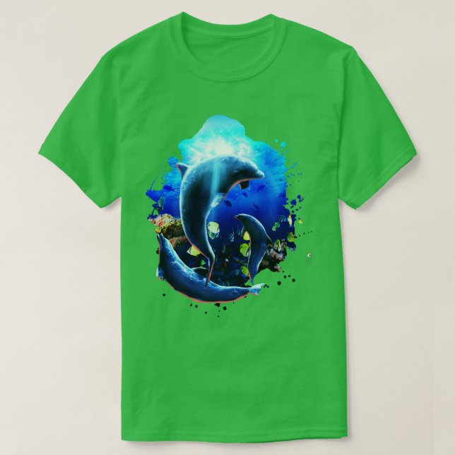 T-shirt Dauphins sous-marins (Design devant)