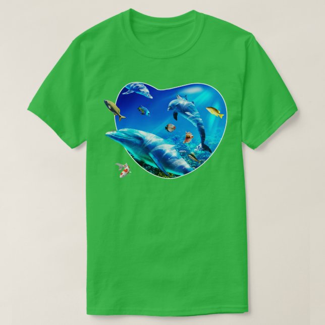 T-shirt Dauphins sous-marins 2 (Design devant)