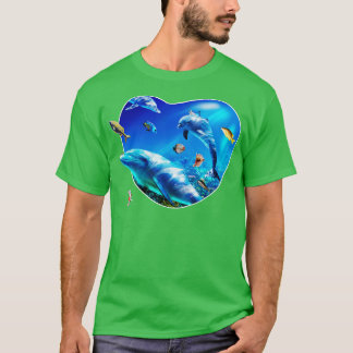 T-shirt Dauphins sous-marins 2