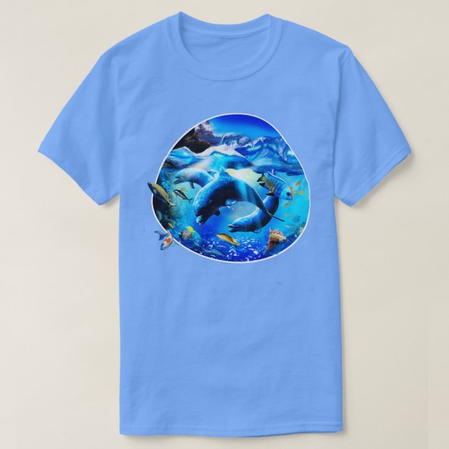 T-shirt Dauphins sous-marins 4 (Design devant)