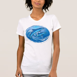 T-shirt Dauphins surfants