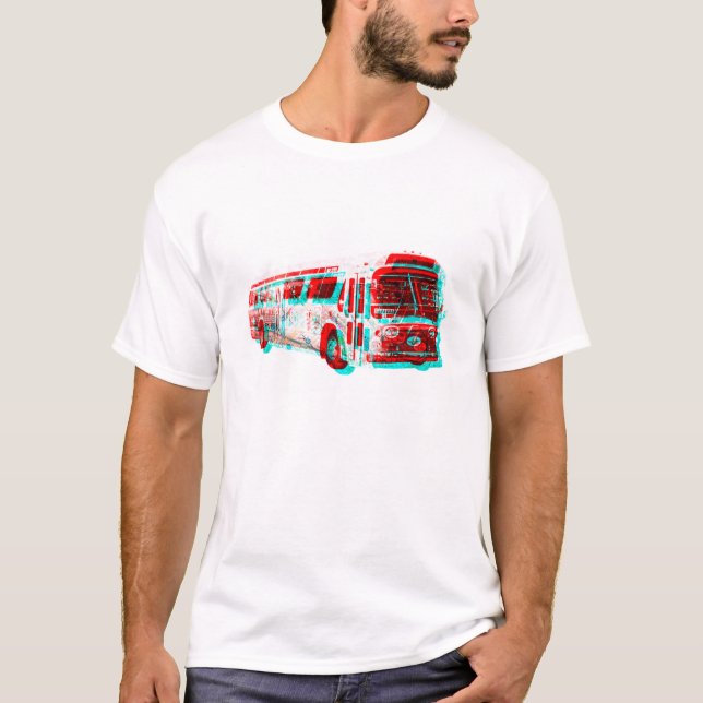 T-shirt d'autobus de transit à C.A. de la vieille (Devant)