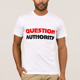 T-shirt d'autorité de question