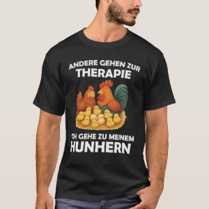 T-shirt D'autres vont en thérapie Amateur de poulet drôle