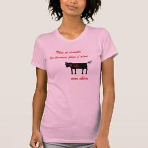 T-shirt Davantage je connais des hommes…. Chemise