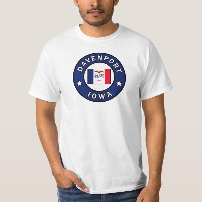 T-shirt Davenport Iowa (Devant)