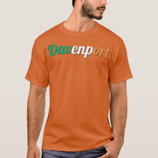 T-shirt Davenport, Iowa Irlande Drapeau Irish St