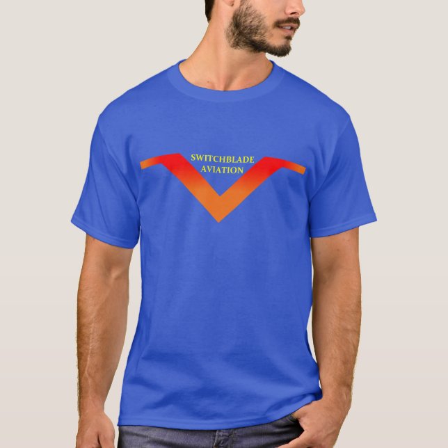 T-shirt d'aviation de cran d'arrêt (Devant)